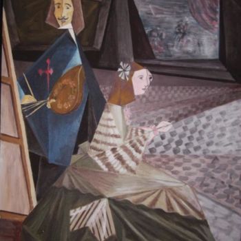 Schilderij getiteld "DON DIEGO 2ª dama m…" door Paco Ibañez  Prieto, Origineel Kunstwerk