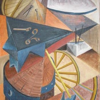 Pintura titulada "vieja fragua  (rec.…" por Paco Ibañez  Prieto, Obra de arte original