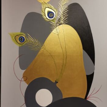 Peinture intitulée "Pavo" par Lilian Manolakaki/ Lm Artist, Œuvre d'art originale, Acrylique