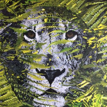 Painting titled "Lion" by Ln, Original Artwork, Acrylic