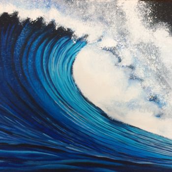 Painting titled "Vagues 05" by Ln, Original Artwork, Acrylic