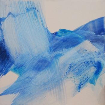 "Carré bleu petit 4" başlıklı Tablo Ln Le Cheviller tarafından, Orijinal sanat, Akrilik