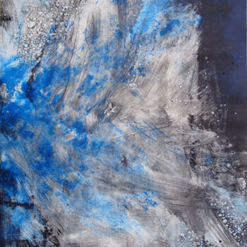 Peinture intitulée "Du ciel 1" par Ln Le Cheviller, Œuvre d'art originale, Encre