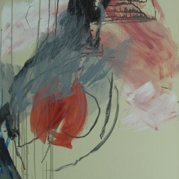 Schilderij getiteld "Ce qui me fait mal 3" door Ln Le Cheviller, Origineel Kunstwerk, Acryl