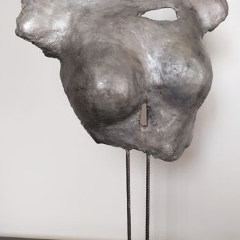 Scultura intitolato "Sculpture Buste en…" da Lo-Z, Opera d'arte originale, Calcestruzzo