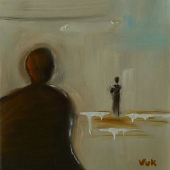 Painting titled "Figures 2" by Vuk, Original Artwork, Oil