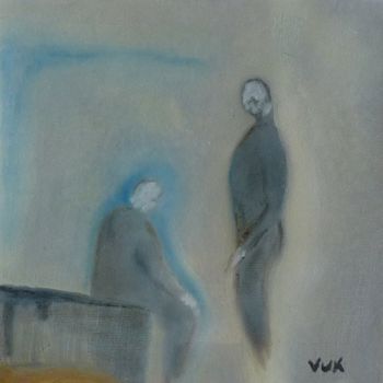 Malerei mit dem Titel "Figures 3" von Vuk, Original-Kunstwerk, Öl