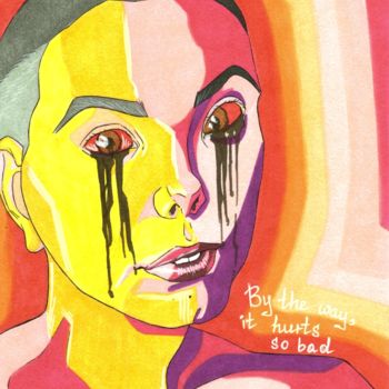 Drawing titled "It hurts so bad" by Polina Loban, Original Artwork, Marker