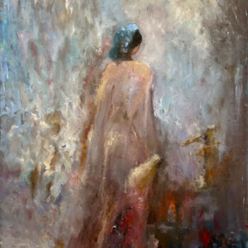 Pittura intitolato "Daydream" da Lobna Sadek, Opera d'arte originale, Olio
