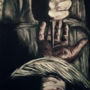 Peinture intitulée "Jesucristo" par Lobo, Œuvre d'art originale