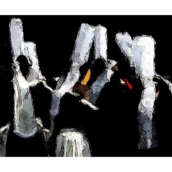 Pintura intitulada "Danse Trans' en Big…" por Lo De Dada, Obras de arte originais, Outro