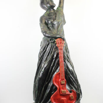 Sculpture intitulée "Bataclan" par Lode, Œuvre d'art originale, Plâtre
