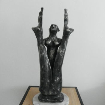 Sculptuur getiteld "le renouveau" door Lgh, Origineel Kunstwerk, Klei