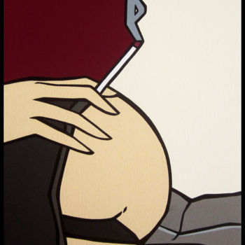 Schilderij getiteld "MG - smokers delight" door Mg, Origineel Kunstwerk, Acryl