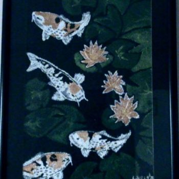 Painting titled "Koi 2" by Canvas On Life, Original Artwork