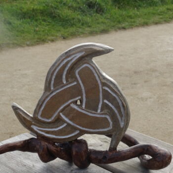 雕塑 标题为“letriskel sur branc…” 由Loic Carmes, 原创艺术品, 石