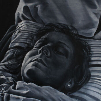 Peinture intitulée "Sleeper" par Loïc Desroeux, Œuvre d'art originale, Huile