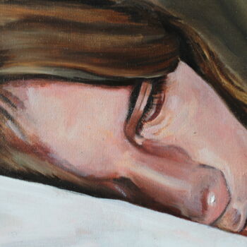 Painting titled "Sleeper 3" by Loïc Desroeux, Original Artwork, Oil