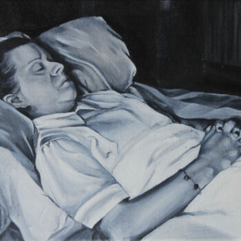 Pintura titulada "Sleeper 4" por Loïc Desroeux, Obra de arte original, Oleo