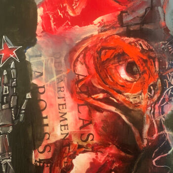 Malerei mit dem Titel "Meka-lovers 6" von Loic Tarin (Doudoudidon), Original-Kunstwerk, Acryl