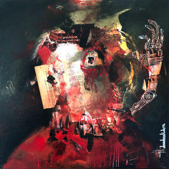 Painting titled "Le vicomte qui comp…" by Loic Tarin (Doudoudidon), Original Artwork, Acrylic