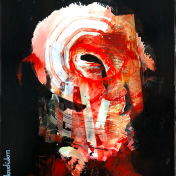 Peinture intitulée "Human Radiography A…" par Loic Tarin (Doudoudidon), Œuvre d'art originale, Acrylique