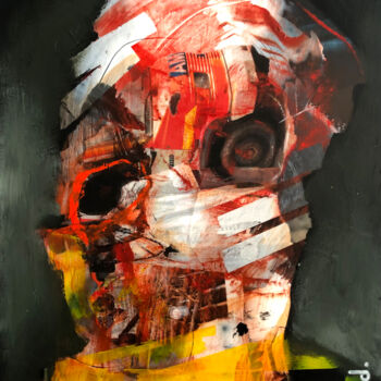 Peinture intitulée "Human Radiography "…" par Loic Tarin (Doudoudidon), Œuvre d'art originale, Acrylique