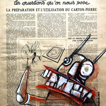 Dessin intitulée "Utilisation du Cart…" par Loic Tarin (Doudoudidon), Œuvre d'art originale, Crayon
