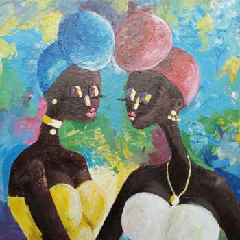 Painting titled "Black and bold" by Loje Oluwaseun Loje, Original Artwork, Acrylic
