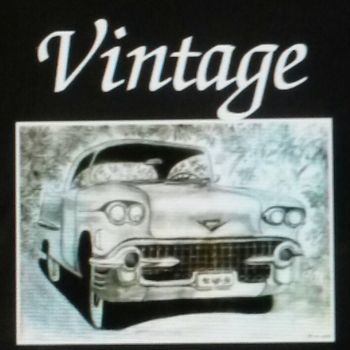 Ζωγραφική με τίτλο "Cadillac Vintage  i…" από Lola Design59, Αυθεντικά έργα τέχνης, Ακρυλικό