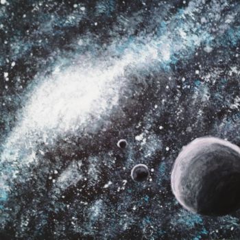 Peinture intitulée "galaxie" par Jade, Œuvre d'art originale