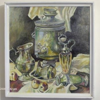 Painting titled "brass" by Vranceanu Aurelian, Original Artwork, Oil