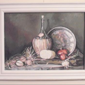 Painting titled "kitchen decor" by Vranceanu Aurelian, Original Artwork, Oil