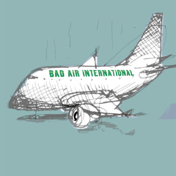 Artes digitais intitulada "Bad Air..." por Victor Gad, Obras de arte originais, Trabalho Digital 2D