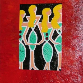 Painting titled "Les Blondes" by Helene, Original Artwork, Oil