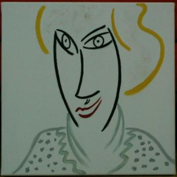 Painting titled "Miss Lady" by Helene, Original Artwork, Oil
