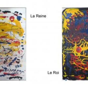 제목이 "La Reine & le Roi"인 미술작품 Helene로, 원작, 기름