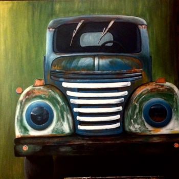 Painting titled "camion.jpg" by Helene, Original Artwork, Acrylic