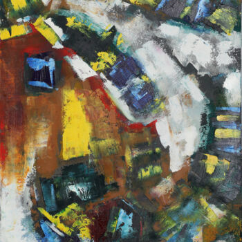 Pintura intitulada "14-I-20 Abstract ar…" por Lora Pavlova, Obras de arte originais, Óleo