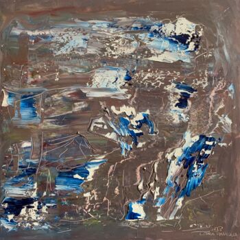 Картина под названием "Abstract Landscape" - Lora Pavlova, Подлинное произведение искусства, Масло