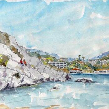 绘画 标题为“Toulon, la Mitre” 由Loran De Cevinne, 原创艺术品, 水彩