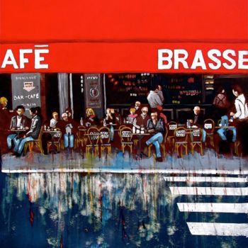 Painting titled "" LA PAUSE CAFÉ"" by Carlo Maiolini, Original Artwork