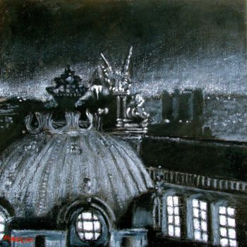 Pintura intitulada "" AIR DE PARIS "" por Carlo Maiolini, Obras de arte originais