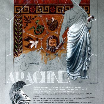 Painting titled "ARACHNÉ" by Carlo Maiolini, Original Artwork