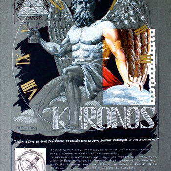 Dessin intitulée "KHRONOS" par Carlo Maiolini, Œuvre d'art originale