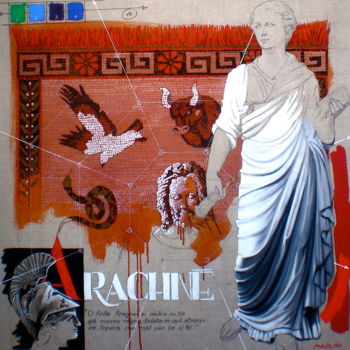 Peinture intitulée "ARACHNÉ" par Carlo Maiolini, Œuvre d'art originale