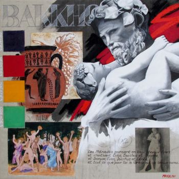 Painting titled "BAKKHOS" by Carlo Maiolini, Original Artwork, Other
