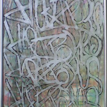 Malarstwo zatytułowany „Scares” autorstwa Lord Faz, Oryginalna praca, Gwasz Zamontowany na Pleksiglas