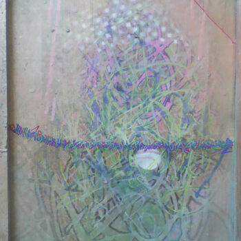Картина под названием "Camouflage" - Lord Faz, Подлинное произведение искусства, Маркер Установлен на Деревянная рама для но…
