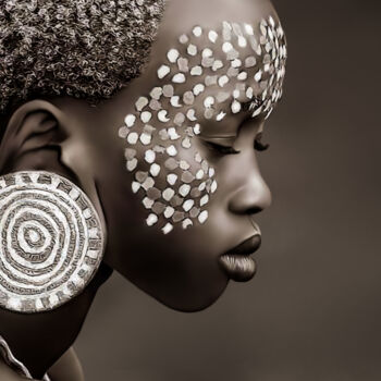Arts numériques intitulée "Afrik I" par Lord Amihere, Œuvre d'art originale, Peinture numérique